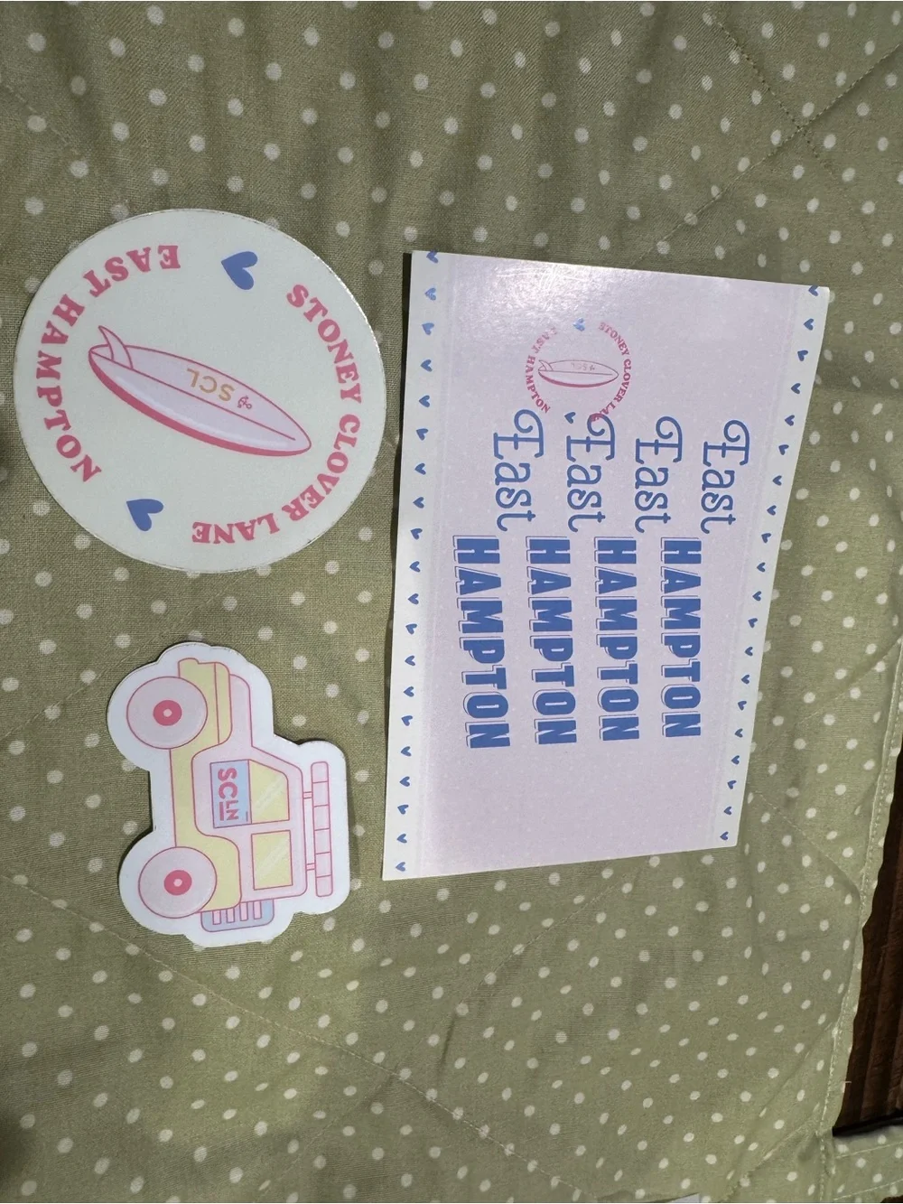 Stoney Clover Lane Pastel Pink & Blue Sticker Set